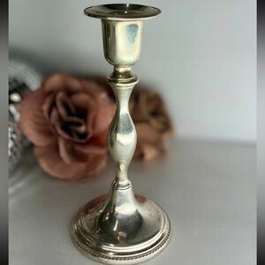 Vintage Silver Plated Candlestick Holder Made in England Elegant Accent